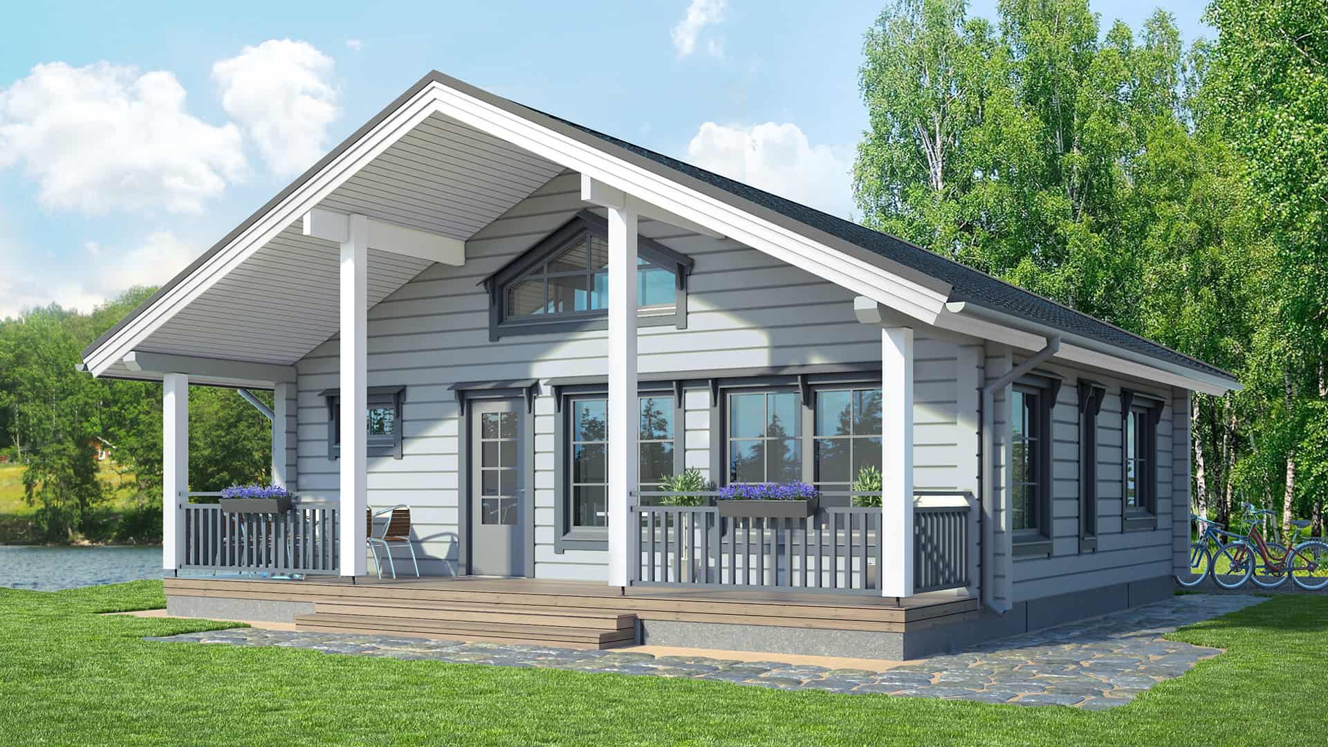 Дом из бруса 9×10 м Дом из бруса 9×10 м