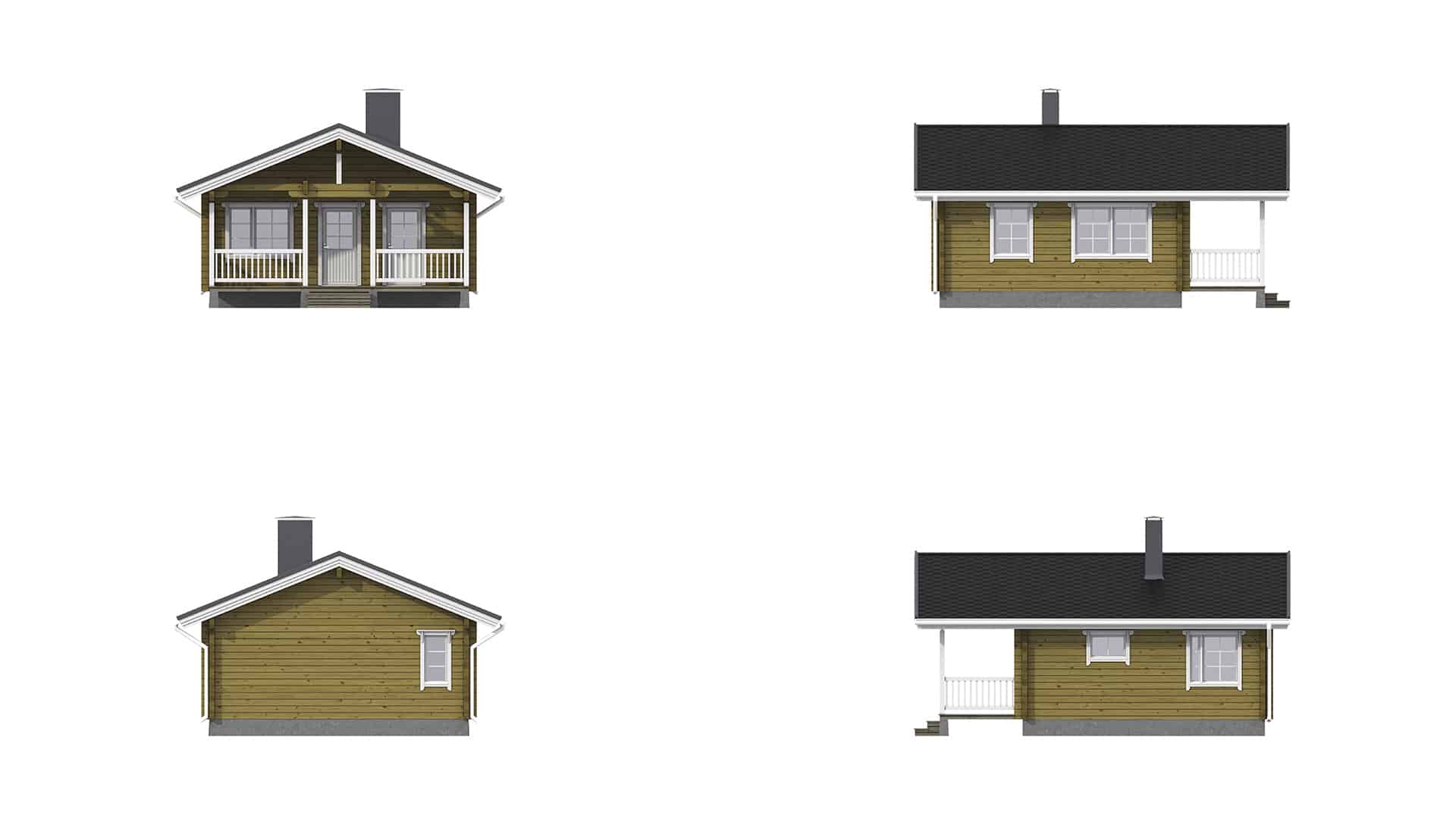 Дом из бруса 6×8 м Дом из бруса 6×8 м